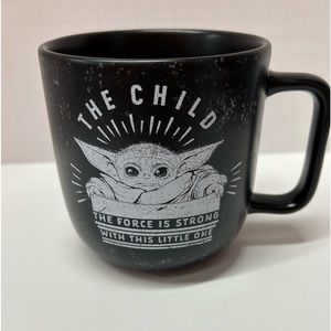 Star Wars "The Child" Mandalorian Black Coffee Mug, NWT & Box